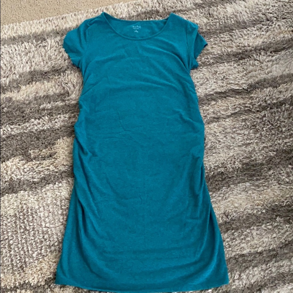 Isabel Maternity Ruched stretch dress